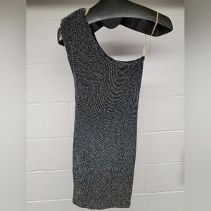 Love Culture One Shoulder Sparkle Mini Dress with Shoulder Pad. Never Worn. NWOT